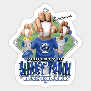 Knucklehead for Shaky Town Baseball Sticker